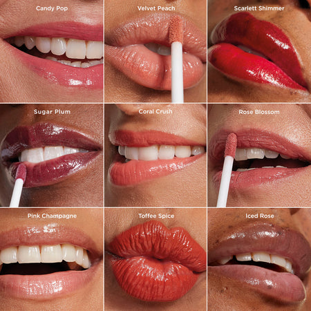 Lip glaze in shade Scarlet Shimmer